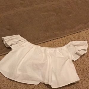 Forever 21 off the shoulder crop